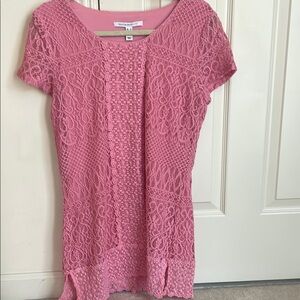 Pink Lace Women's Top